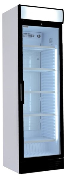 Хладилна витрина Crown D 372 R600 / D 372 SC M4C, 365 л. обем, свободностояща, заключване, LED осветление, двойно темперирано стъкло