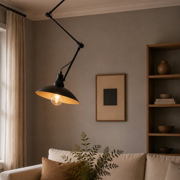 Brilagi - LED полилей на тръба IRONBEAM 1xE27/60W/230V черен