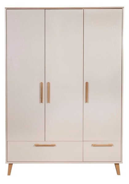 Кремав/в естествен цвят детски гардероб от декор от дъб 138x200x55 cm Jil – Roba