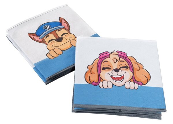Текстилни детски органайзери за играчки в комплект 2 бр. 27x27x27 cm Paw Patrol – Roba