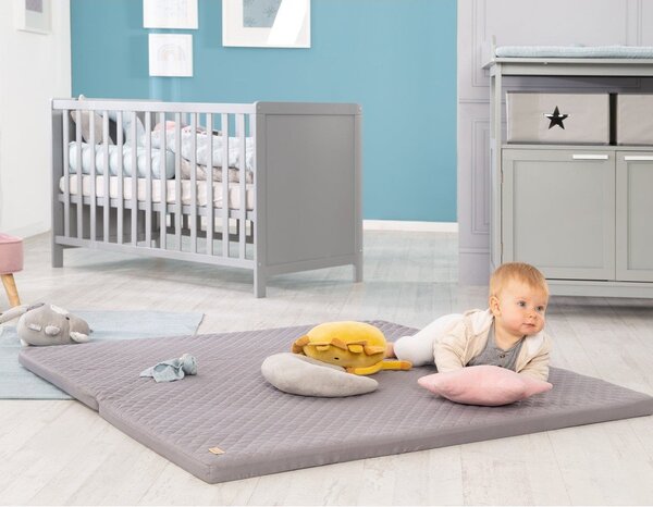 Тъмносиво детско килимче за игра 120x120 cm Style – Roba