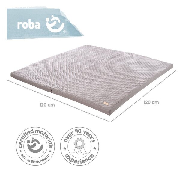 Тъмносиво детско килимче за игра 120x120 cm Style – Roba