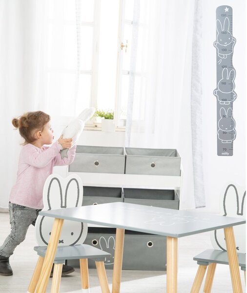 Бял/сив органайзер за детски играчки 63,5x29,5x60 cm Miffy – Roba