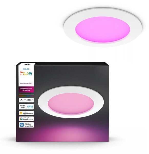 Philips - LED RGBW димируемо вградено осветително тяло за баня Hue SLIM LED/12W/230V IP44