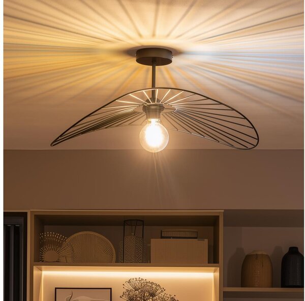 Brilagi - LED плафон CERIA WIRE 1xE27/60W/230V 40x56 cm черен