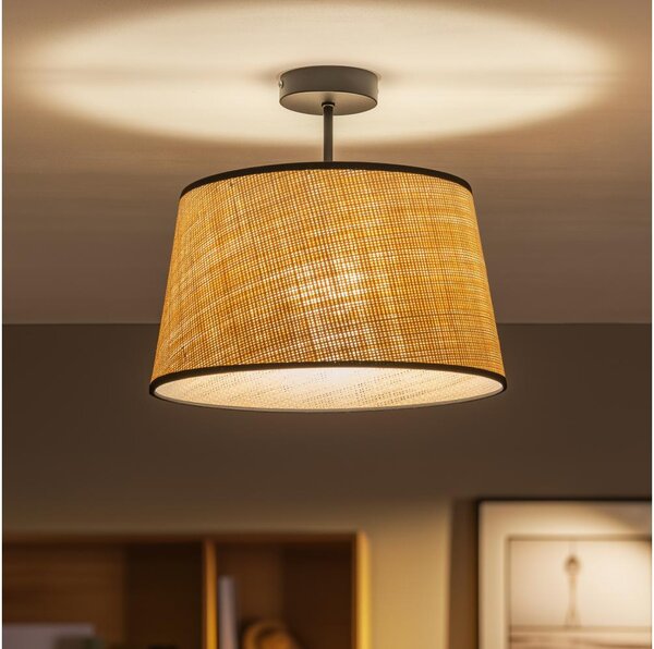 Brilagi - LED плафон CERIA 1xE27/60W/230V Ø 35 cm черен/бежов