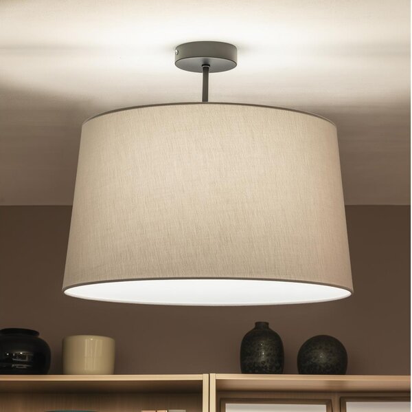 Brilagi - LED плафон CERIA 1xE27/60W/230V Ø 45 см черен/сив
