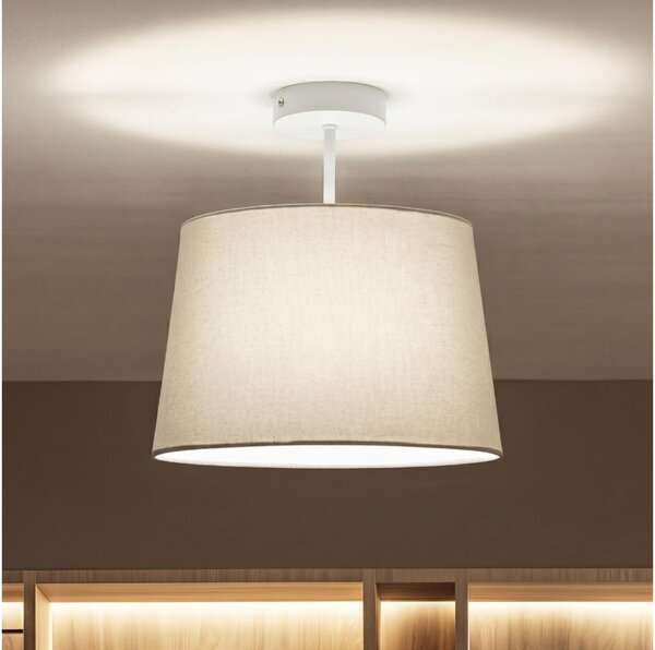 Brilagi - LED прикрепен таванен полилей CERIA, 1xE27/60W/230V, Ø 30 см, бял/сив