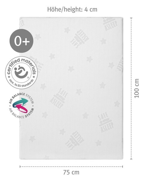 С пяна детски матрак със сменяем калъф 95x70 cm Safe Asleep® – Roba