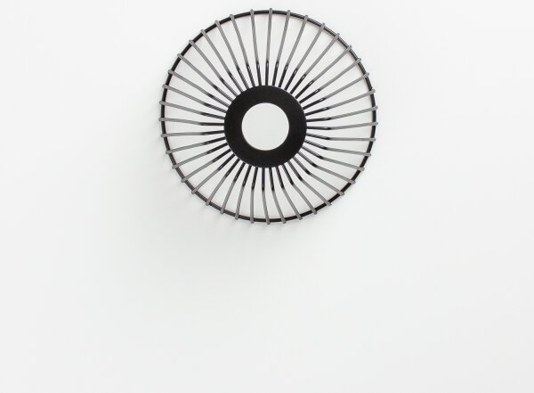Brilagi - LED плафон-полилей CERIA WIRE 1xE27/40W/230V, Ø 21 см, черен/дъб