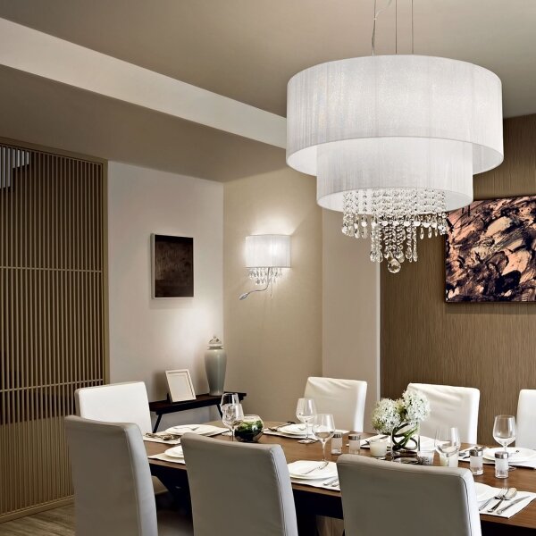 Ideal Lux - LED настенно осветително тяло OPERA 2xE14/40W/230V + LED/1W бяло