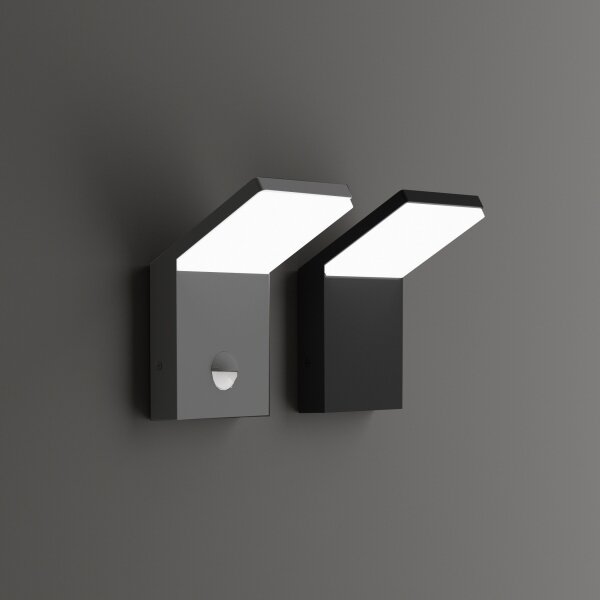 Ideal Lux - LED външен осветител със сензор STYLE LED/9W/230V CRI 90 IP54 антрацит