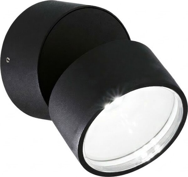 Ideal Lux - LED външно стенно осветително тяло OMEGA LED/7W/230V CRI 90 IP54 черно