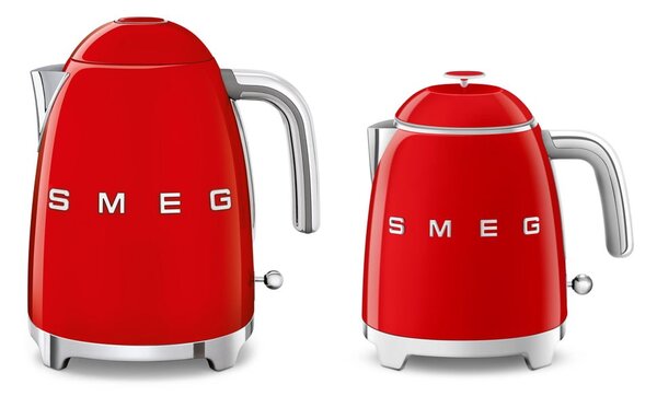 Червена електрическа кана от неръждаема стомана 800 ml Retro Style – SMEG