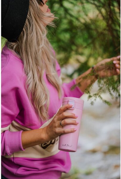 Розова термочаша за пътуване , 400 ml Fuori - Vialli Design