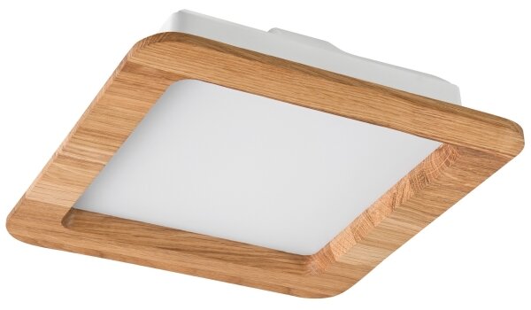 LED Лампа за окачен таван WOODY SPOT LED/17W/230V 3000K дъб 18,5x18,5 см