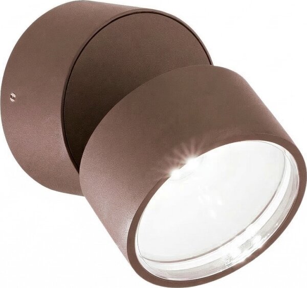 Ideal Lux - LED външно стенно осветително тяло OMEGA LED/7W/230V CRI 90 IP54 кафяво