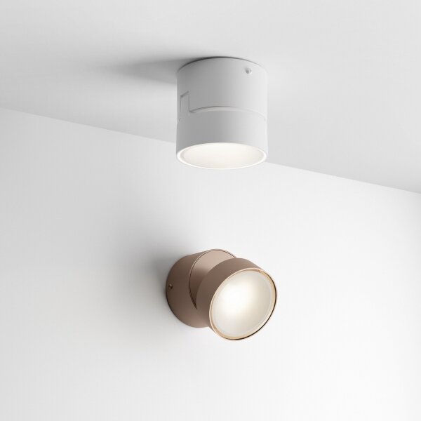 Ideal Lux - LED външно стенно осветително тяло OMEGA LED/7W/230V CRI 90 IP54 кафяво