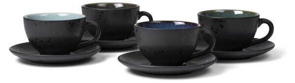 Черни/тъмносини керамични чаши в комплект 4 бр. 240 ml Gastro Black/Mix – Bitz