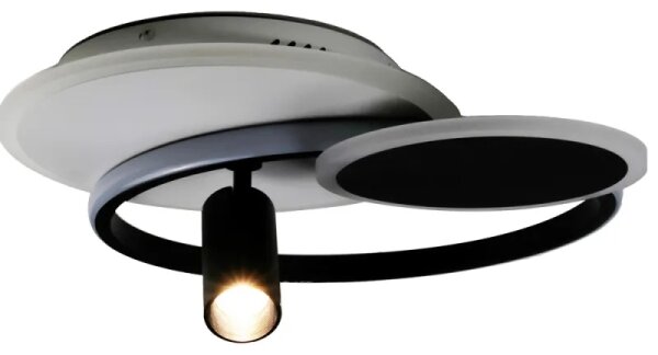 LED Димируема лампа LED/65W/230V 3000-6500K бял/черен + дистанционно управление