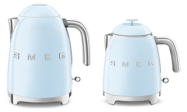Светлосиня електрическа кана от неръждаема стомана 800 ml Retro Style – SMEG