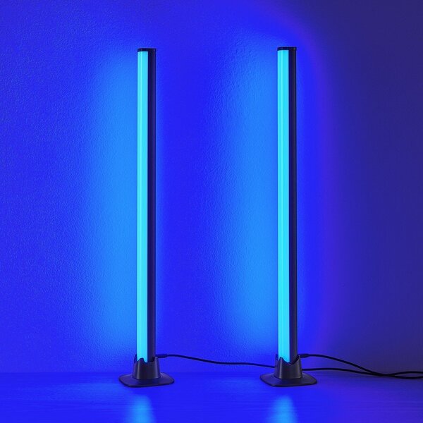 Черна метална LED настолна лампа (височина 55 cm) Boy – Reality