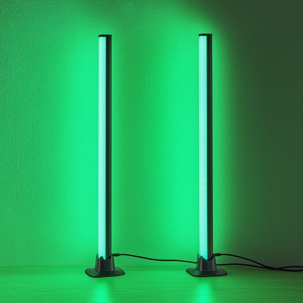 Черна метална LED настолна лампа (височина 55 cm) Boy – Reality