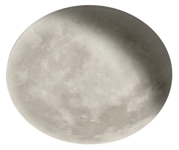 Светлосива LED детска лампа за таван с абажур от акрилно стъкло ø 40 cm Lunar – Trio
