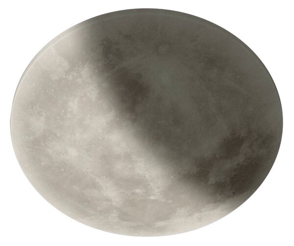 Светлосива LED детска лампа за таван с абажур от акрилно стъкло ø 40 cm Lunar – Trio