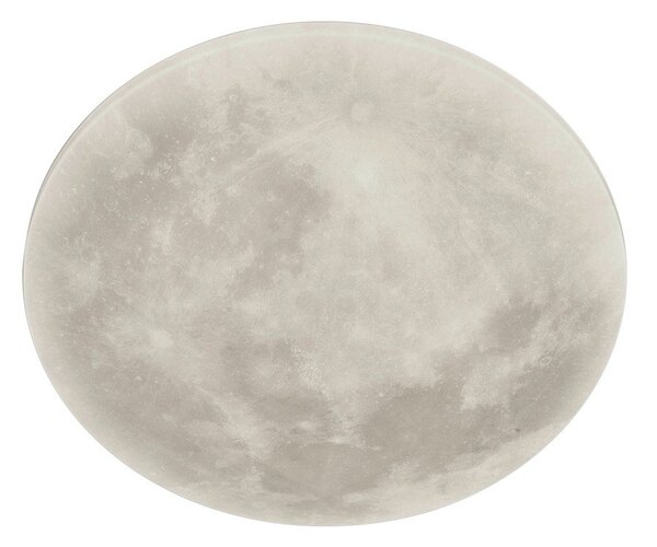 Светлосива LED детска лампа за таван с абажур от акрилно стъкло ø 40 cm Lunar – Trio
