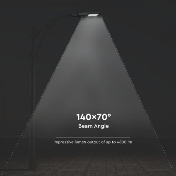 LED соларна улична лампа с сензор LED/40W/9,6V IP65 6000K + ДУ