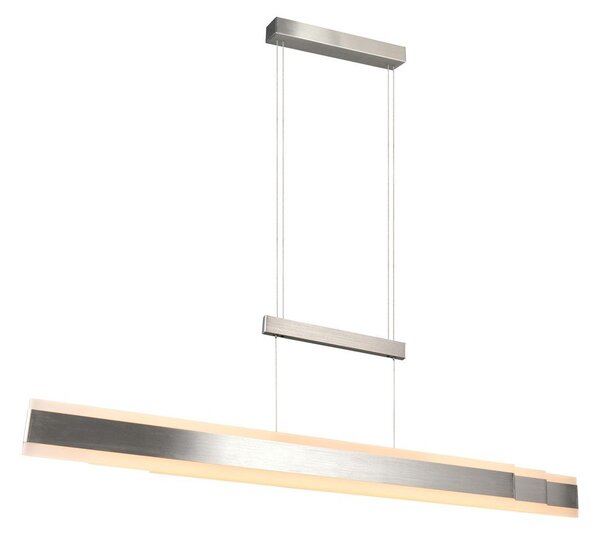 LED висящо осветително тяло в матово сребрист цвят с метален абажур Arcola – Trio