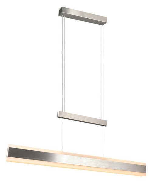 LED висящо осветително тяло в матово сребрист цвят с метален абажур Arcola – Trio