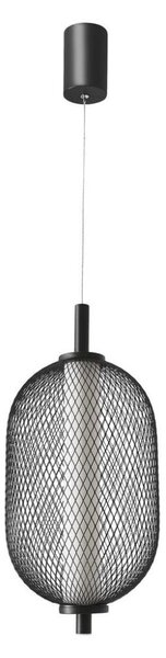 Висящ LED полилей на шнур PUMA LED/10W/230V, диаметър 15 cm, черен