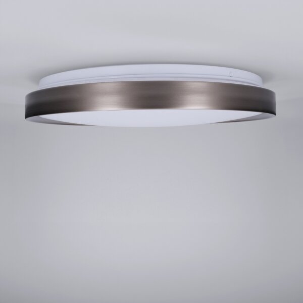 Brilagi-LED димируемо осветително тяло FANCIA LED/48W/230V 3000-6500K Ø 39 см, сребристо + дистанционно управление
