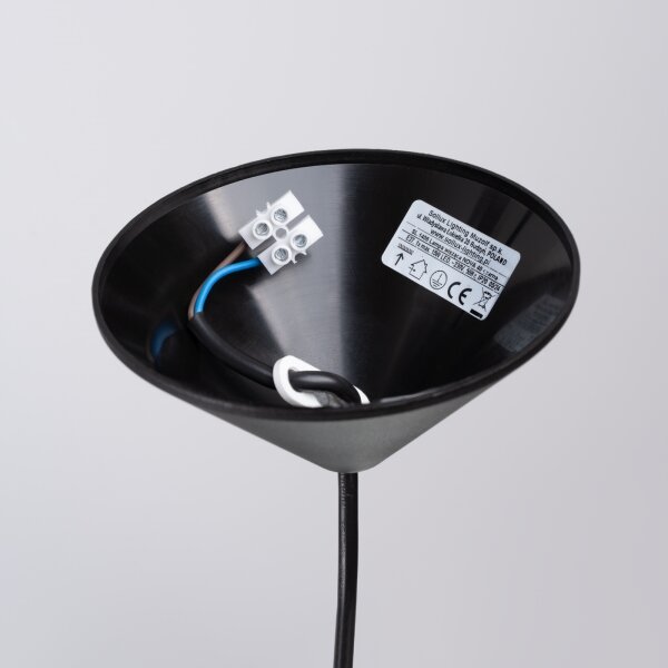 Sollux SL.1406 - Пендел NOVA 1xE27/15W/230V Ø 40 см черен