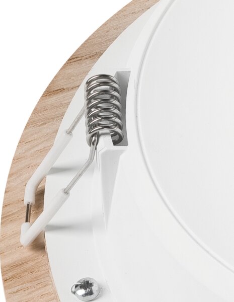 LED Лампа за окачен таван WOODY SPOT LED/16,5W/230V 4000K дъб ø 18,5 см