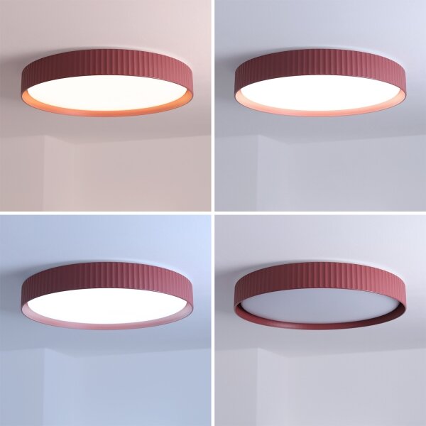 BRILAGI-LED Димируема таванна лампа LUCIA LED/60W/230V Ø 59 см червена+ДУ