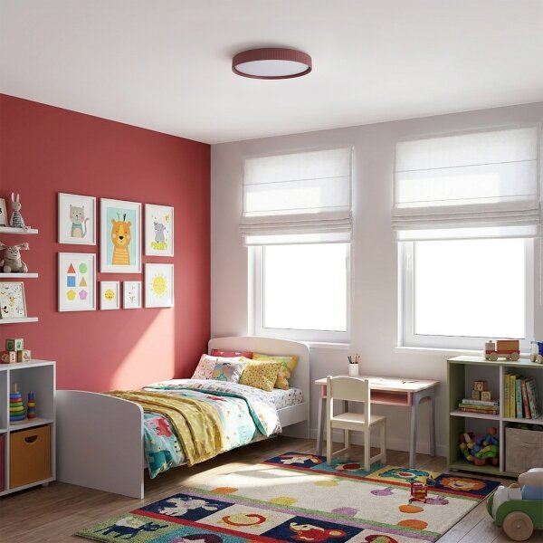 BRILAGI-LED Димируема таванна лампа LUCIA LED/60W/230V Ø 59 см червена+ДУ