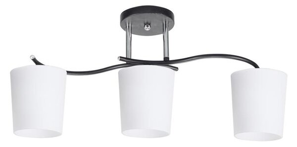 Висящ полилей ESNYR 3xE27/40W/230V черен/бял