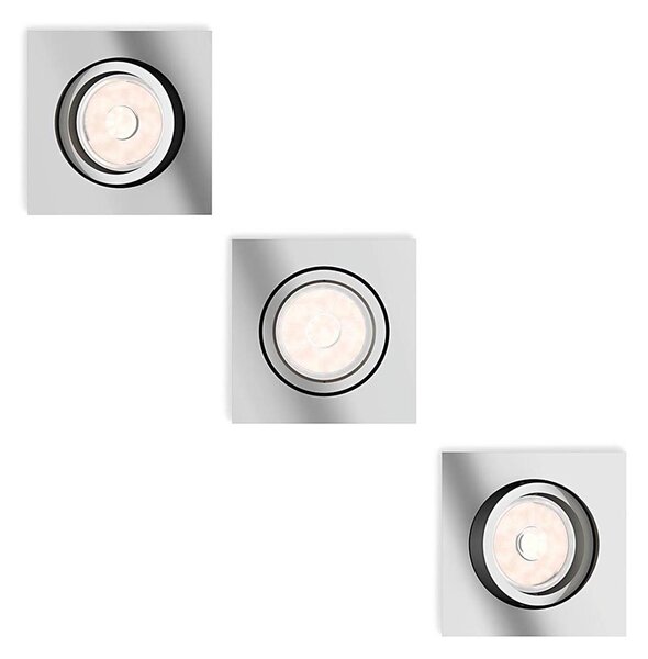 Philips 50403/11/PN - Комплект 3x Осветление за окачен таван DONEGAL 1xGU10/5,5W/230V