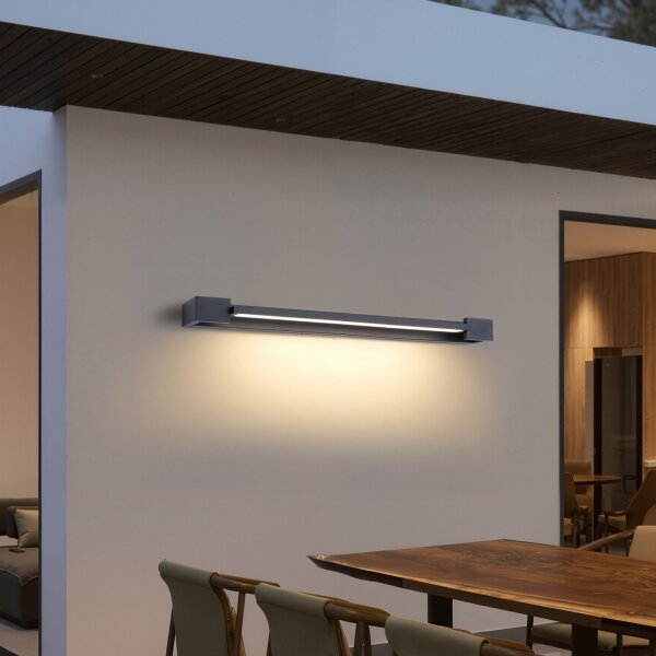 Brilagi - LED външна стенна лампа AQUA LINE LED/24W/230V 90 cm IP44 антрацит CRI 90