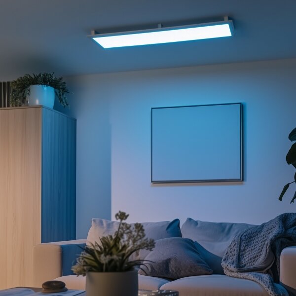 Eglo 32734 - LED RGBW димируем повърхностно монтиран панел SALOBRENA-C 34W/230V бял + дистанционно управление