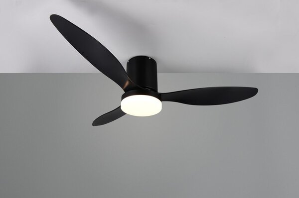 Матово черно LED осветително тяло за таван ø 132 cm Göteborg – Reality