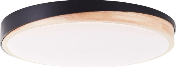 Brilliant - LED Димируем плафон BAARLO LED/36W/230V Ø 50 см черен + д.у