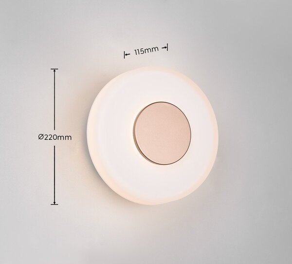 Бежова LED затъмняваща се стенна лампа ø 22 cm Celeste – Trio
