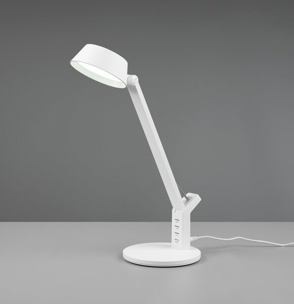 LED затъмняваща се настолна лампа в матово бял цвят (височина 40 cm) Ava – Trio