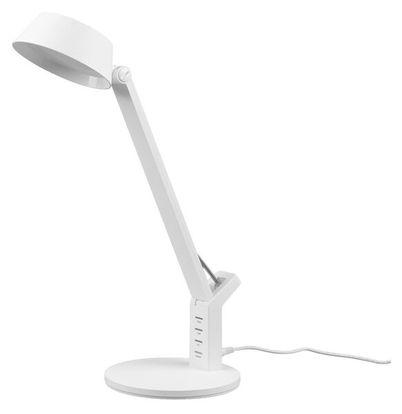LED затъмняваща се настолна лампа в матово бял цвят (височина 40 cm) Ava – Trio