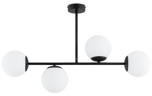 Полилей на прът GLORIS 4xE14/10W/230V черен