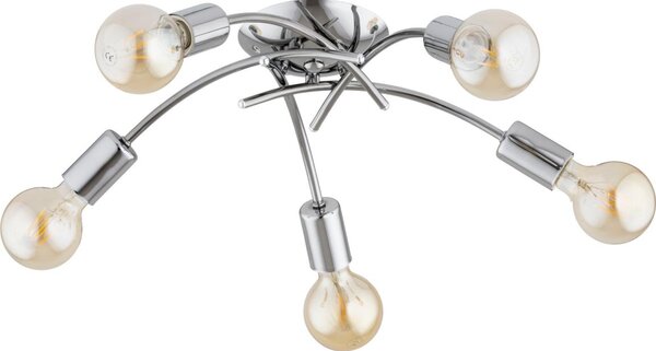 Прикрепен полилей TORIZO 5xE27/15W/230V, гланцов хром